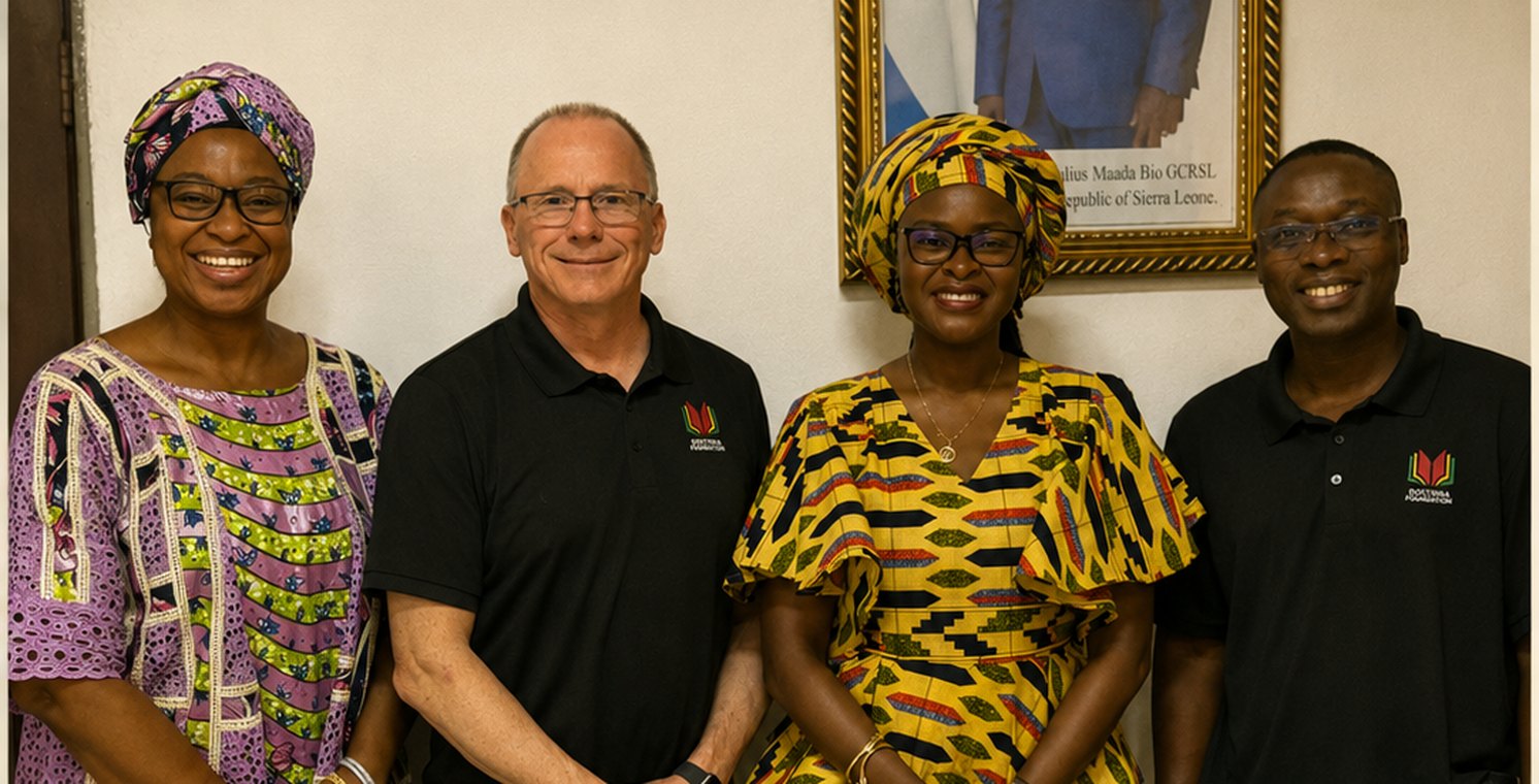 Doctrina staff with Sierra Leone government partners